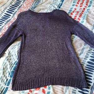 Purple knitted sweater